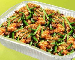 SweetFire'd Chicken & String Bean Rice Bowl Tray SweetFire'd Chicken & String Bean Rice Bowl Tray
