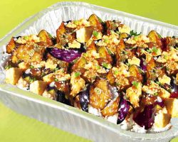 SweetFire'd Eggplant & Tofu Rice Bowl Tray SweetFire'd Eggplant & Tofu Rice Bowl Tray