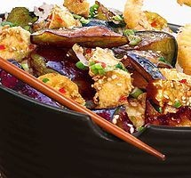 SweetFire'd Eggplant & Tofu Rice Bowl