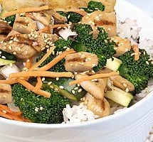 Chicken, Beef, Pork Rice Bowls